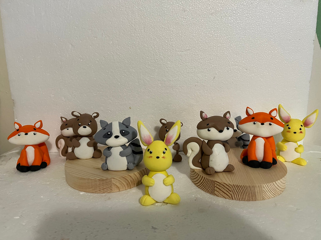 Woodland Animal Cake Toppers