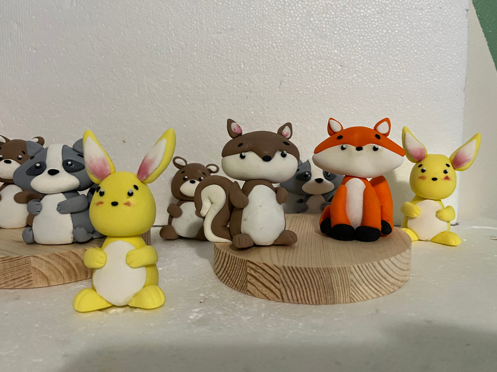 Woodland Animal Cake Toppers
