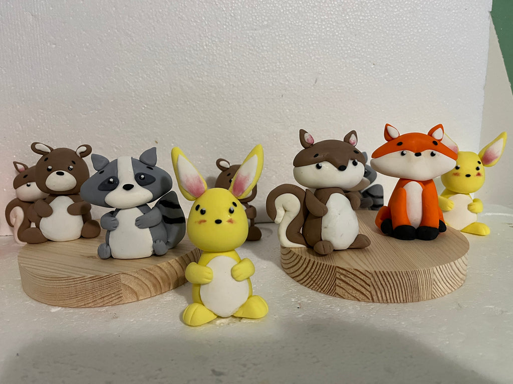 Woodland Animal Cake Toppers