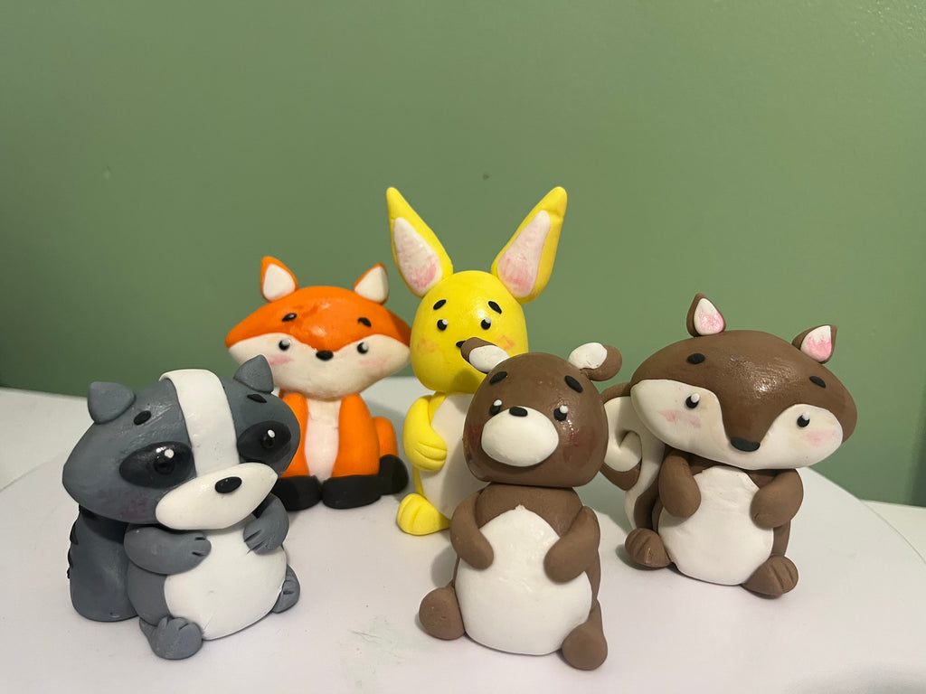 Woodland Animal Cake Toppers