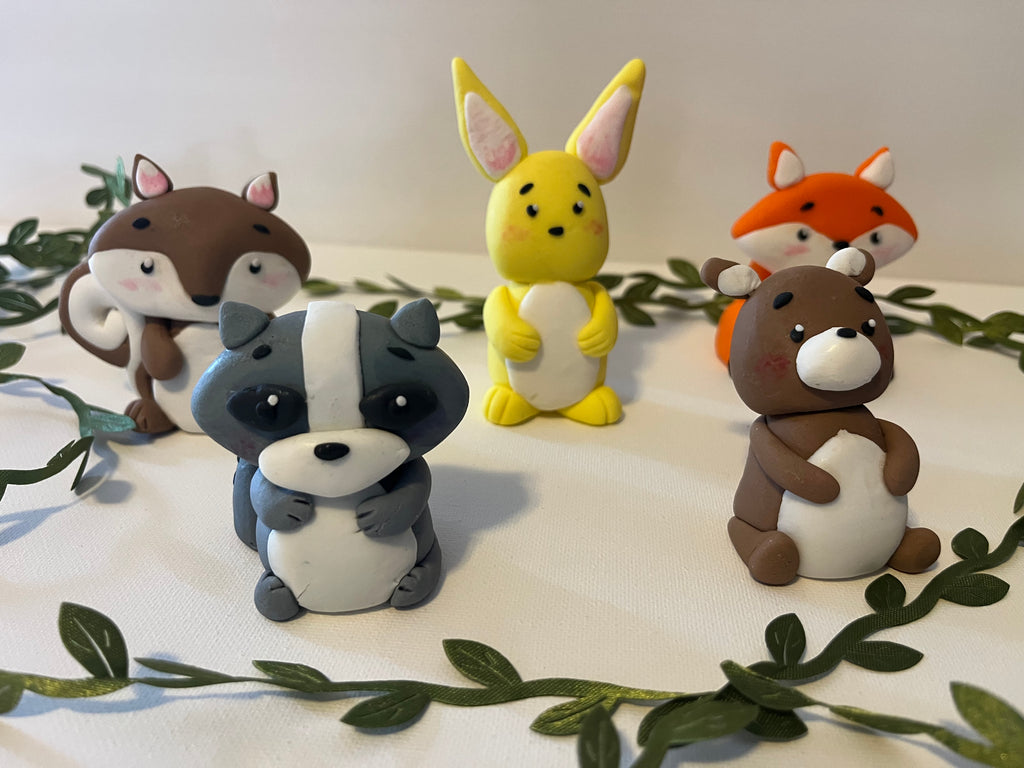Woodland Animal Cake Toppers