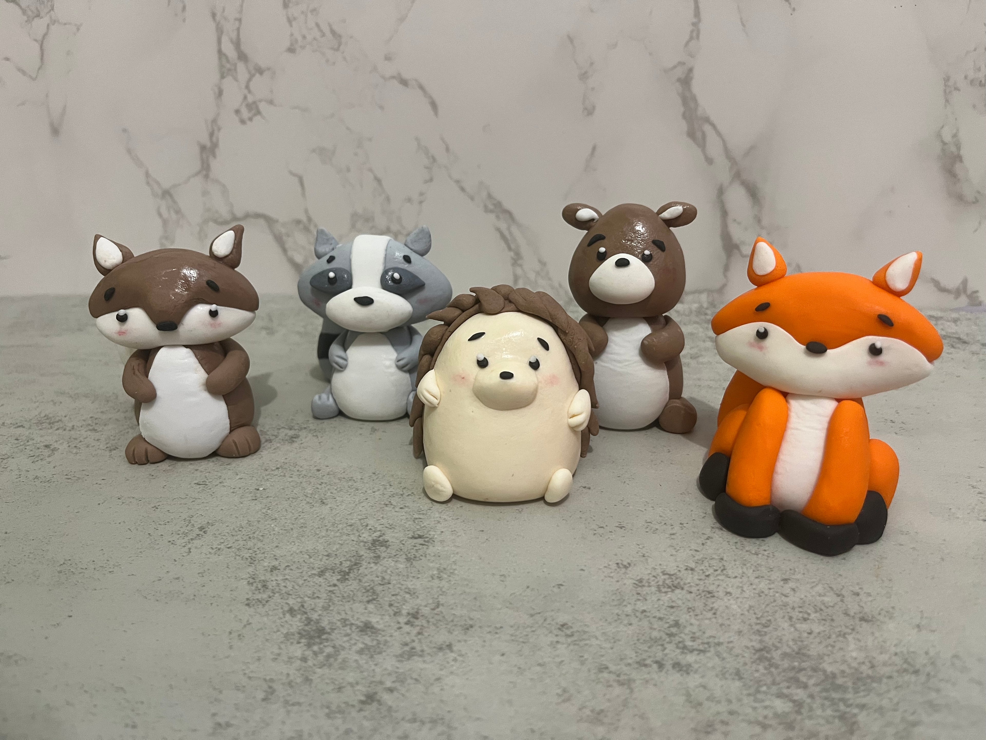 Woodland Animal Cake Toppers