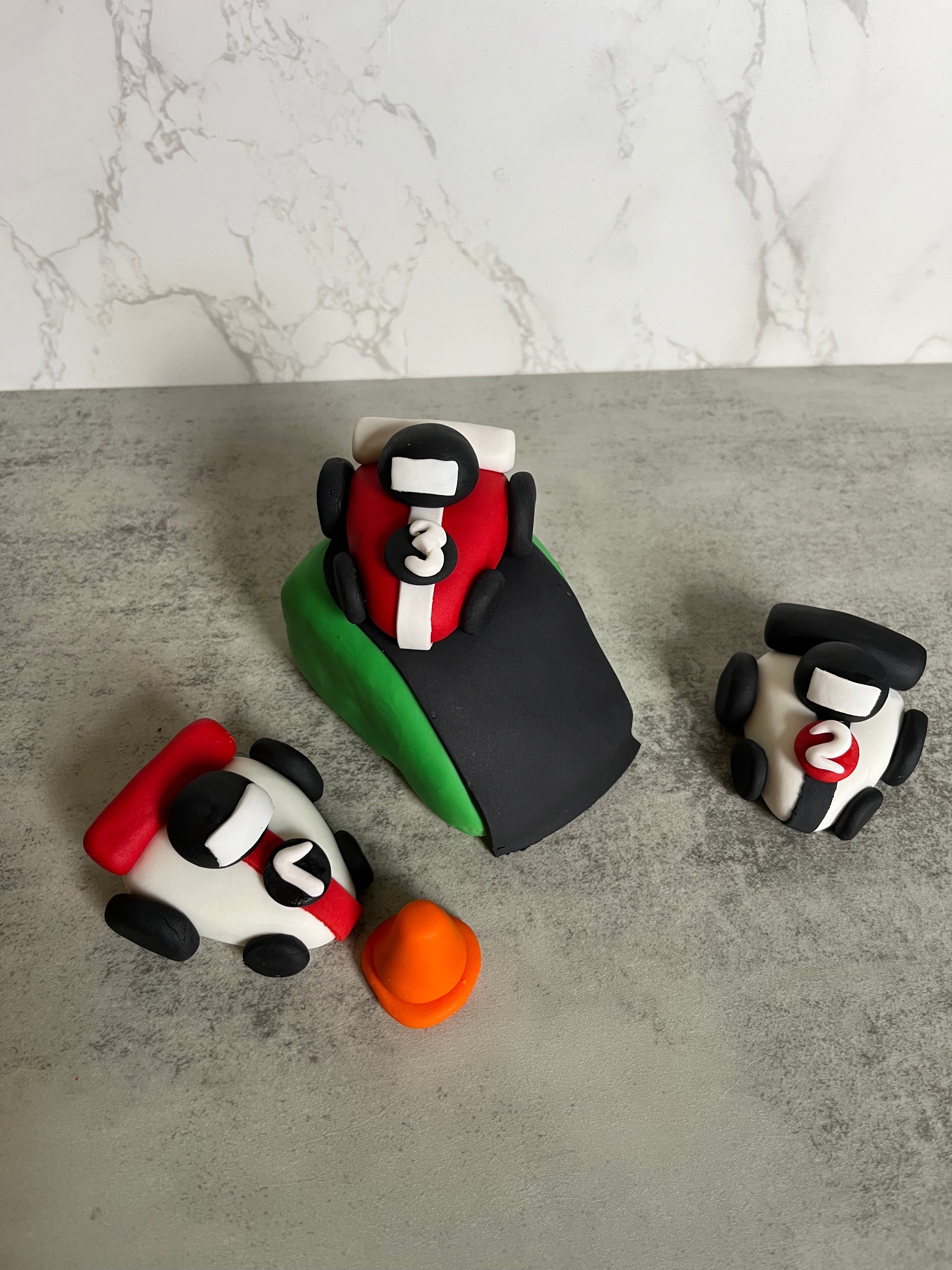 Race Cars Cake Toppers